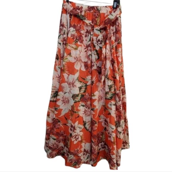 Truly 4 you Gorgeous flowy tropical floral maxi skirt plus size 2X - Picture 3 of 9